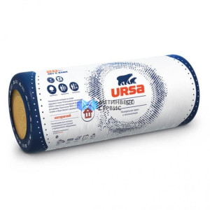 Мат Ursa GEO M-15 минераловатный без покрытия 8000х1220х50мм