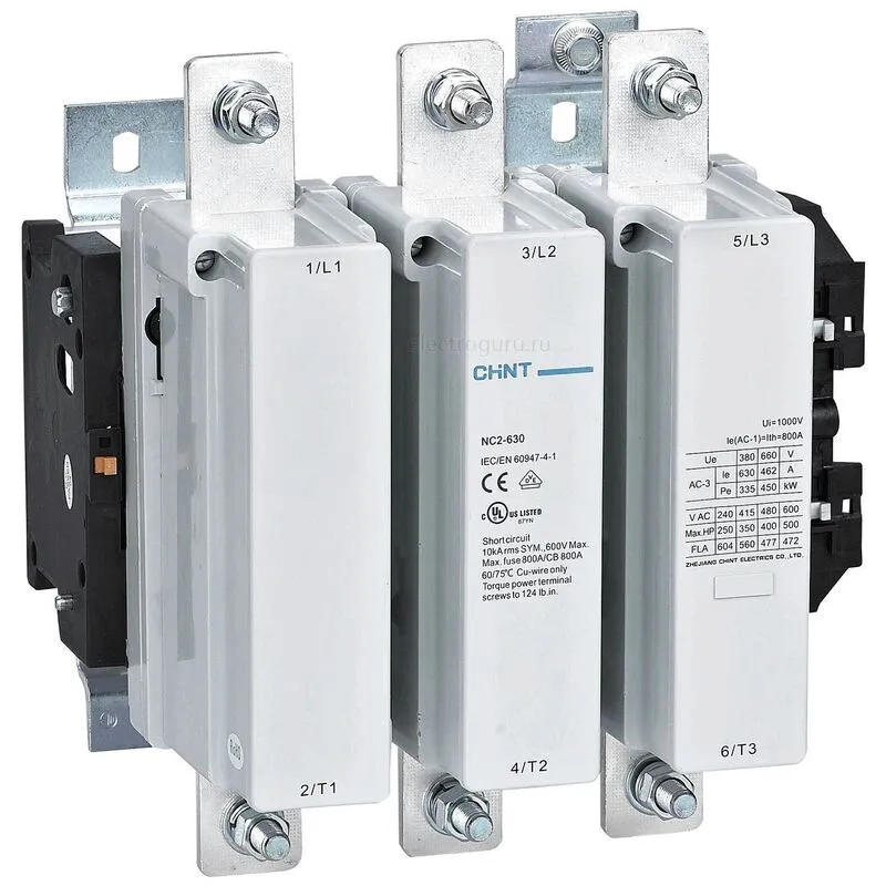 Контактор NC2-630 630А 230В/АС3 50Гц